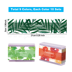 90Pcs 9 Colors Soap Paper Tag&nbsp;DIY-PH0008-13C