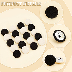 40Pcs 2 Colors Aluminum Buttons&nbsp;DIY-PH0008-67