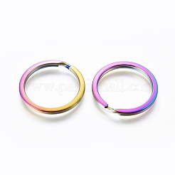 Ion Plating(IP) 304 Stainless Steel Split Key Rings&nbsp;STAS-G201-10A-M