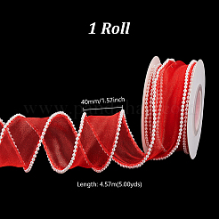 5 Yards Chiffon Wrinkle Ribbon&nbsp;OCOR-WH0070-208A