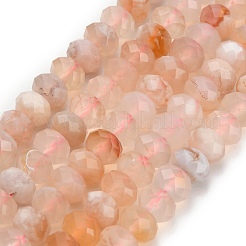 Natural Cherry Blossom Agate Beads Strands&nbsp;G-Z111-A40