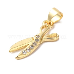 Rack Plating Brass & Cubic Zirconia Pendants&nbsp;KK-L216-066G