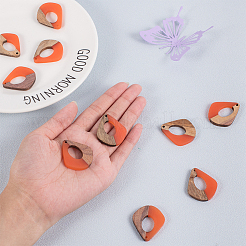 Resin & Wood Pendants&nbsp;RESI-OL0001-08C