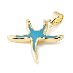 Brass Enamel Pendants&nbsp;KK-CBA6938-16G-02