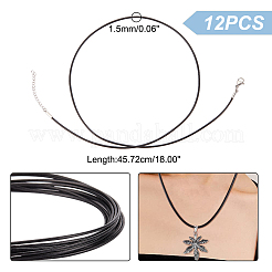 Round Leather Cord Necklaces Making&nbsp;MAK-HY0001-01