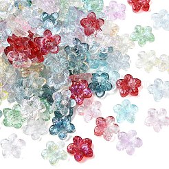 180Pcs 9 Colors Baking Paint Transparent Glass Beads&nbsp;DGLA-YW0001-69