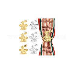 6Pcs 2 Colors Tibetan Style Iron Napkin Rings&nbsp;AJEW-UN0001-34
