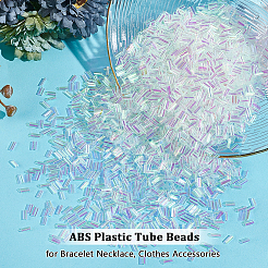 ABS Plastic Tube Beads&nbsp;DIY-WH0888-230A