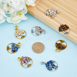 32Pcs 8 Styles Alloy European Dangle Charms&nbsp;FIND-FH0006-05