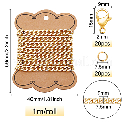 Brass Cuban Link Chains&nbsp;FIND-BC0001-81