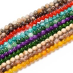 Natural Gemstone Beads Strands&nbsp;G-F591-03M-6mm