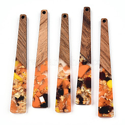 Translucent Resin & Walnut Wood Big Pendants&nbsp;RESI-TAC0017-46-D03