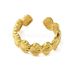 Ocean Beach Series 304 Stainless Steel Cuff Ring&nbsp;RJEW-Q820-02E