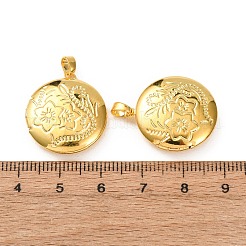 Rack Plating Brass Locket Pendants&nbsp;KK-I688-02G