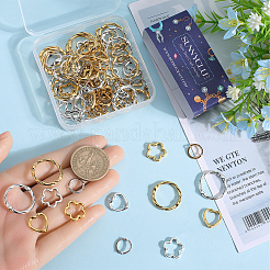 96Pcs 8 Styles Tibetan Style Alloy Bead Frames&nbsp;FIND-SC0008-86