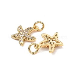 SHEGRACE Brass Micro Pave Clear Cubic Zirconia Pendants&nbsp;XGRQ2C194-410G