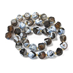 Natural Fire Crackle Agate Beads Strands&nbsp;G-U023-A16-01