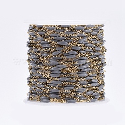 Handmade Enamel Beaded Chains&nbsp;CHS-I007-06G-03