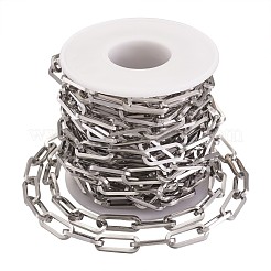 Tarnish Resistant 304 Stainless Steel Paperclip Chains&nbsp;STAS-R100-38