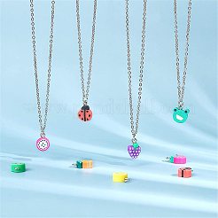 Handmade Polymer Clay Pendants&nbsp;CLAY-NB0001-12P