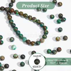 2 Strands Natural African Turquoise(Jasper) Beads Strands&nbsp;TURQ-NB0001-23
