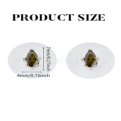 1 Pair Brass Micro Pave Cubic Zirconia Stud Earrings&nbsp;EJEW-LP0004-76