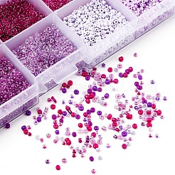 12000Pcs 15 Style 12/0 Glass Round Seed Beads&nbsp;SEED-YW0001-40A