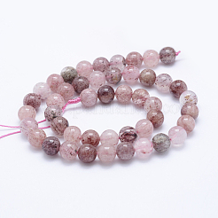 Natural Strawberry Quartz Beads Strands&nbsp;G-J373-16-10mm
