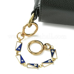 Alloy Evil Eye Enamel Link Bag Extender Chains&nbsp;AJEW-BA00132-01