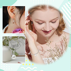 50Pcs 5 Style 201 Stainless Steel Screw Cup Pearl Peg Bails Pin Pendants&nbsp;DIY-AB00038