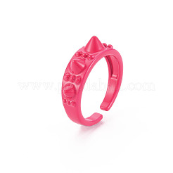Spray Painted Brass Cuff Rings&nbsp;RJEW-S045-108-NR