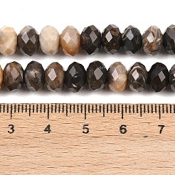 Natural Black Agate Beads Strands&nbsp;G-C259-A38-5x8mm