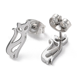 Non-Tarnish 304 Stainless Steel Stud Earrings&nbsp;EJEW-B022-04P