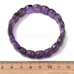 Natural Amethyst Beaded Stretch Bracelets for Unisex&nbsp;G-K303-01E