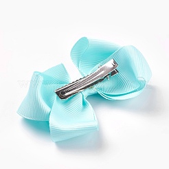 Grosgrain Bowknot Alligator Hair Clips&nbsp;PHAR-WH0002-A06