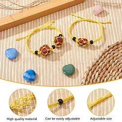 Adjustable Braided Nylon Cord Macrame Pouch Bracelet Making&nbsp;AJEW-SW00013-02