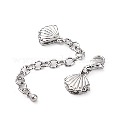 Cross Brass Micro Pave Cubic Zirconia Chain Extender&nbsp;KK-Z084-05P