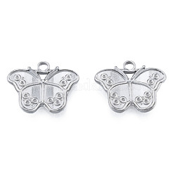 Non-Tarnish 304 Stainless Steel Pendant Rhinestone Settings&nbsp;STAS-N098-219P