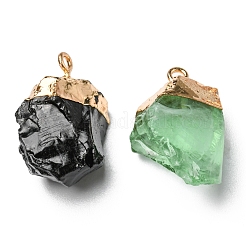 Resin Imitation Gemstone Pendants&nbsp;RESI-D050-09LG