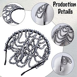 Synthetic Quartz Hair Bands for Women Girls&nbsp;AJEW-WH20033-103