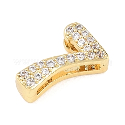 Brass Micro Pave Cubic Zirconia Pendants&nbsp;KK-B167-22G-7