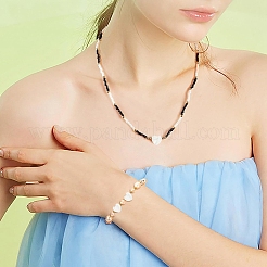 30Pcs Natural Freshwater Shell Beads&nbsp;SHEL-YW0001-18