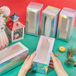 10Pcs Iridescent Cardboard Boxes&nbsp;CON-GF0001-13