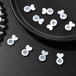 10Pcs Acrylic & Silicone Ear Nuts&nbsp;SACR-YW0001-97