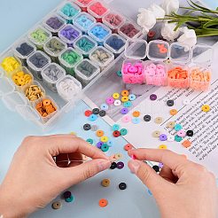 134.4g 28 Colors Handmade Polymer Clay Beads&nbsp;CLAY-SZ0001-34