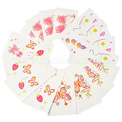 80 Sheets 4 Styles Butterfly Pattern Body Art Tattoos&nbsp;AJEW-SP0002-79
