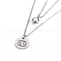 Non-Tarnish Tiered Necklaces&nbsp;NJEW-JN02349