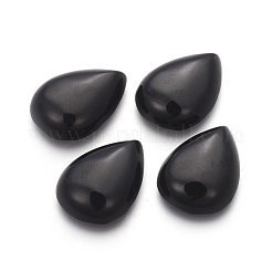 Natural Dyed & Heated Black Agate Cabochons&nbsp;G-I214-D01-19x25mm