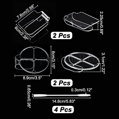 4Pcs Handheld Cosmetic Palette&nbsp;AJEW-GL0001-51