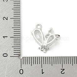 Brass Micro Pave Cubic Zirconia Pendants&nbsp;KK-M326-17-P01